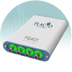 Four channel data collection device PLACID PQ401-AB