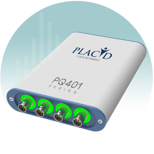 Four channel data collection device PLACID PQ401-AB